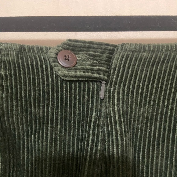 Eddie Bauer EUC hunter green corduroy pocket mini skirt size 12 vintage - Picture 4 of 6